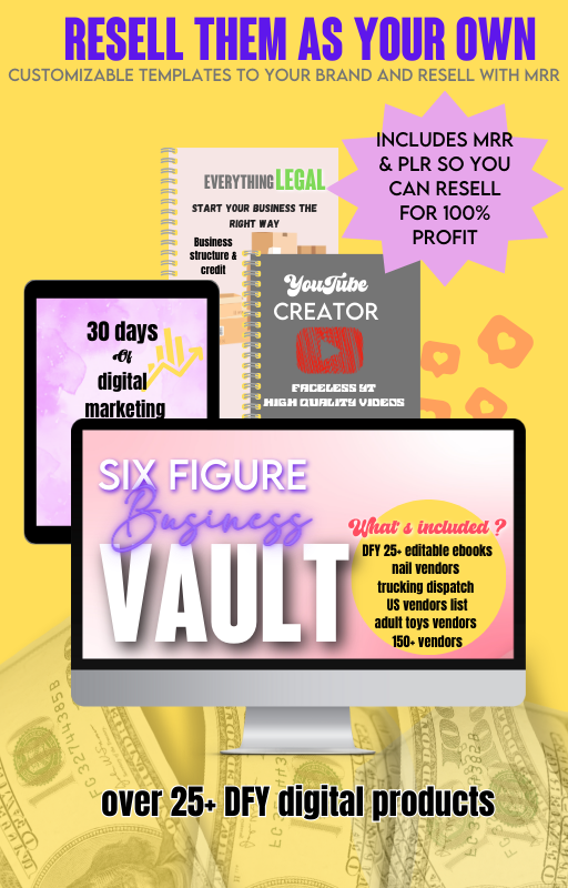 6 figure business vault BUNDLE