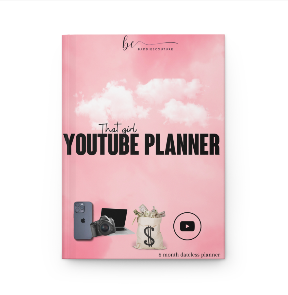 YOUTUBE 6month dateless content planner